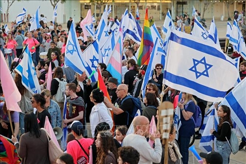 Biểu tình phản đối cải cách tư pháp tại Israel tiếp tục kéo dài 